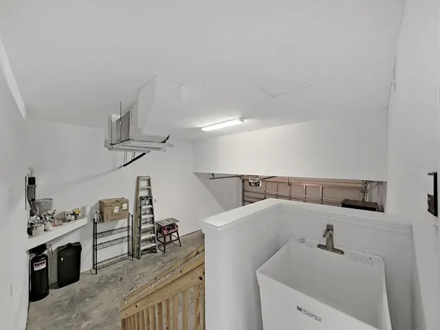 Huge garage with plenty of places to add storage