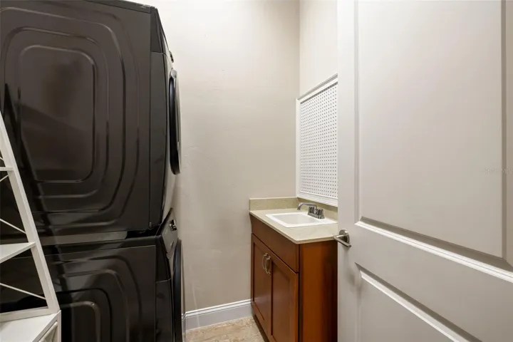 laundry with sink
