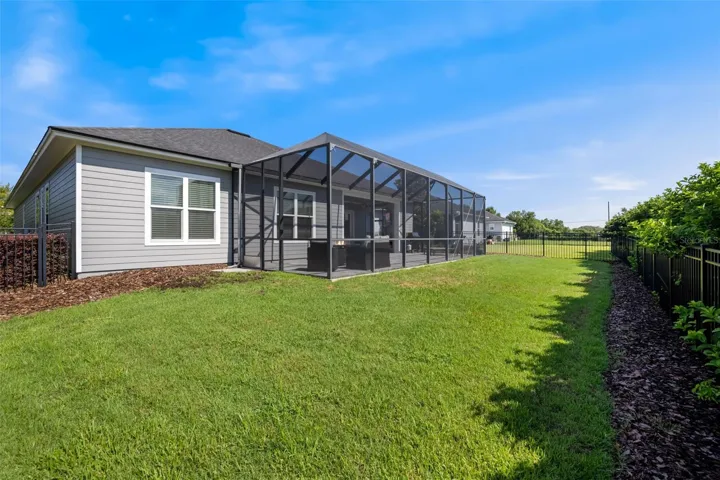 Fully fenced yard