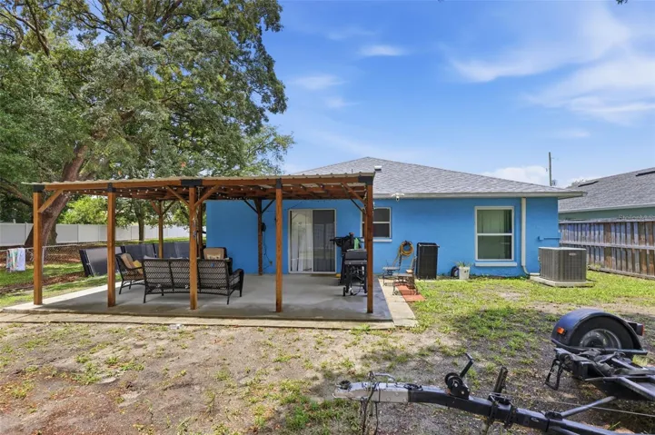 Large backyard