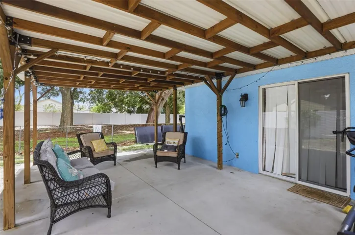 Rear patio