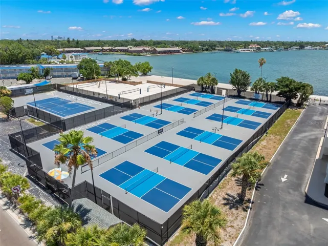 Sky Beach Resort pickleball courts... and beach area
