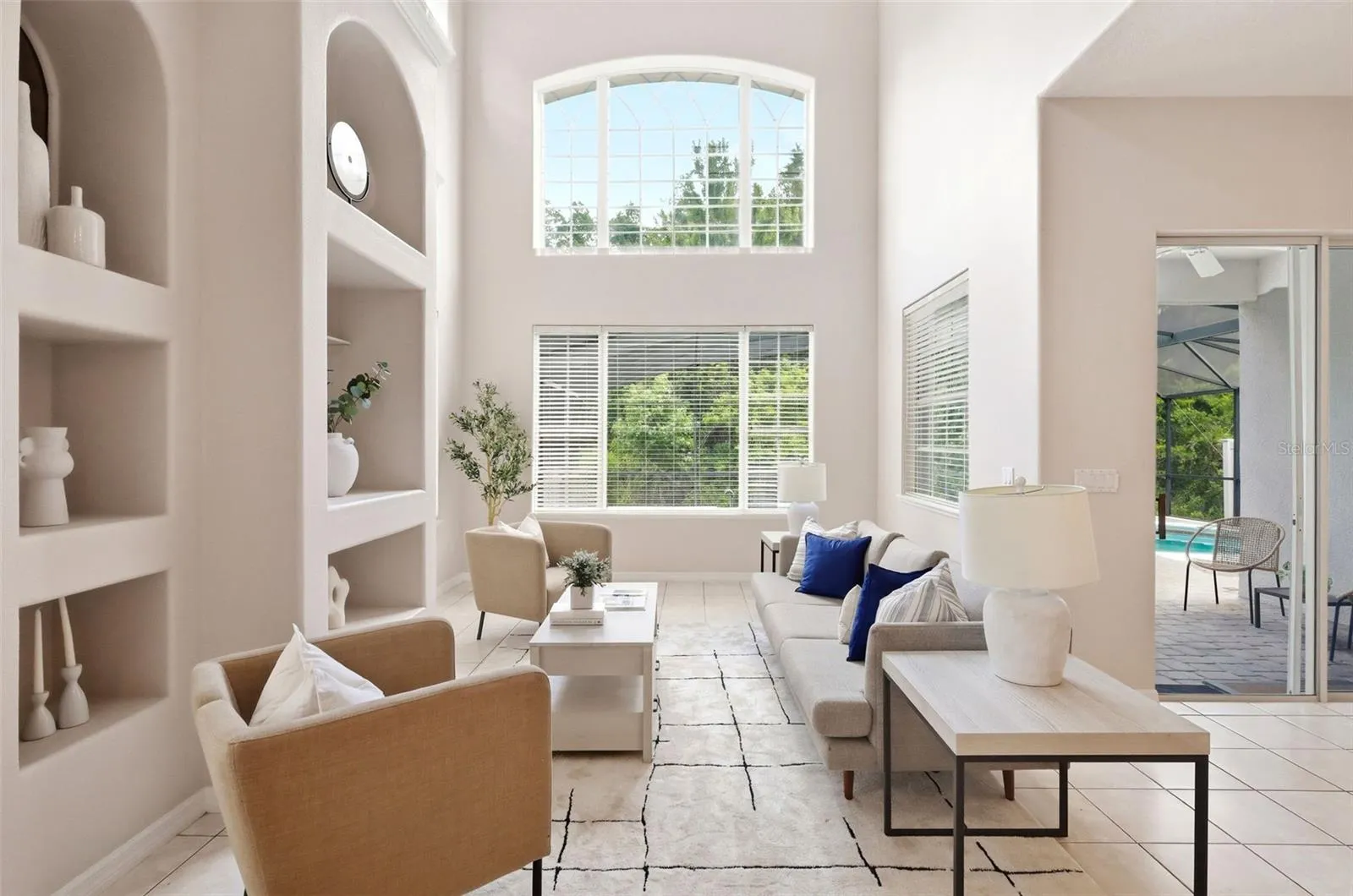 24-foot ceilings