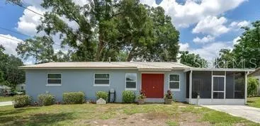 Front of Home with Screened Porch