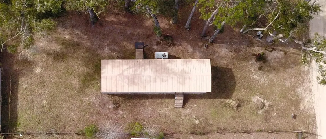 Downward view of the property
