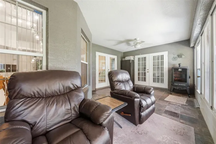 Enclosed back porch