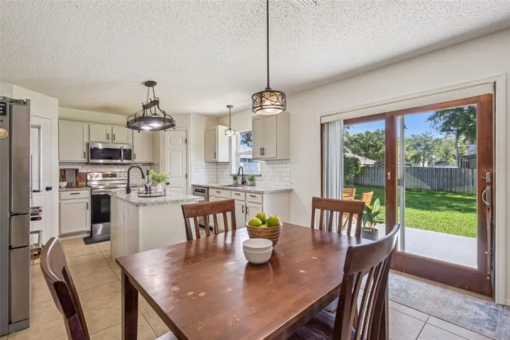 Extra workspace with Kitchen Island.