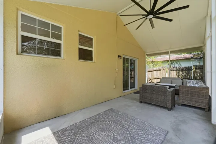 Covered and Screened Patio