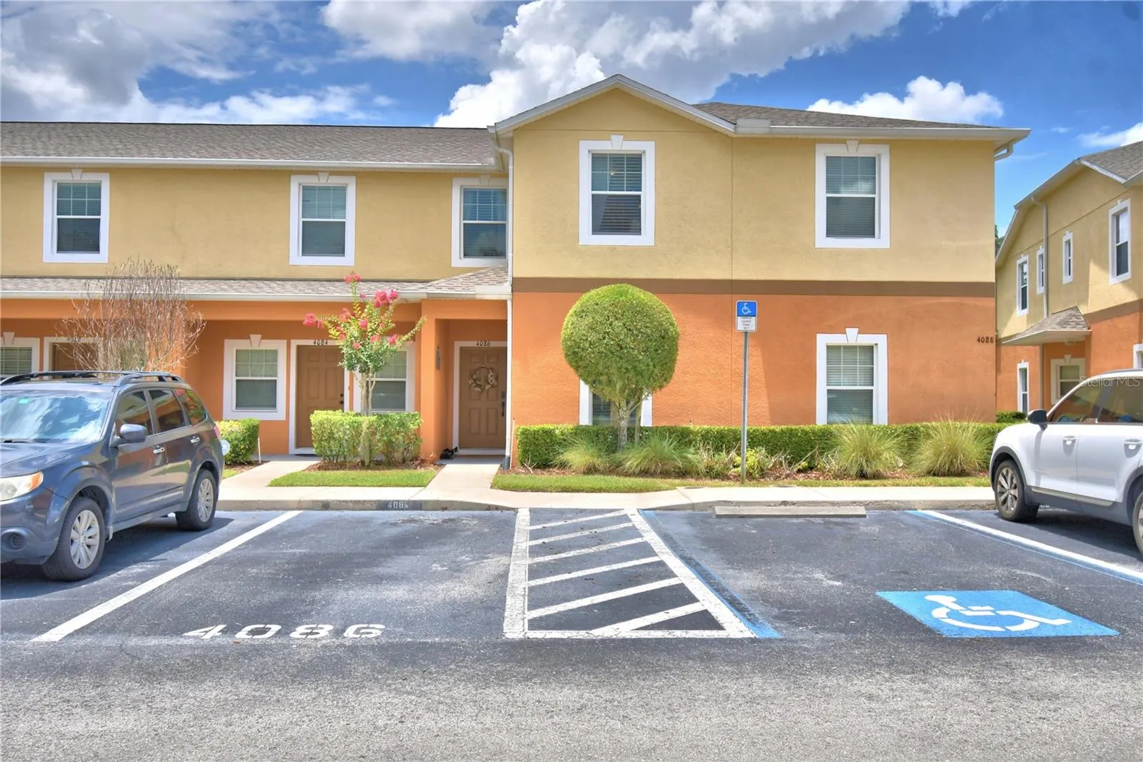 Front View of Townhome