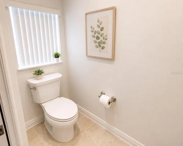 In primary bathroom