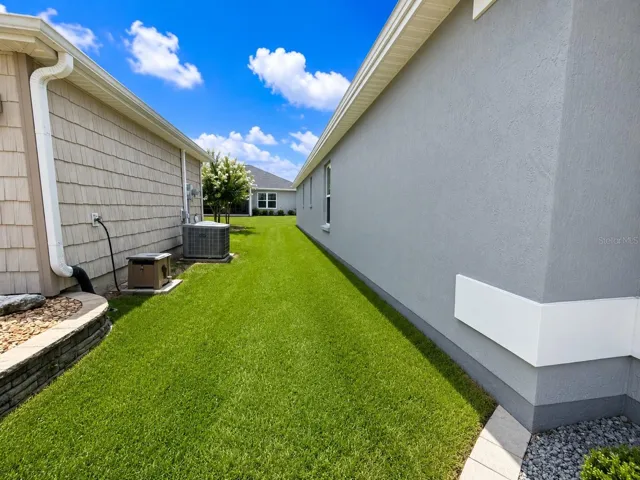 Left side of home
