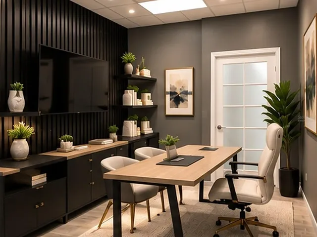 Modern Office - Virtually Staged
