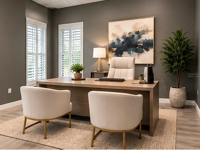 Private Office - Virtually Staged
