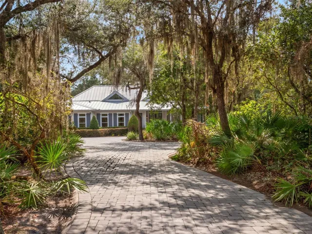 Long winding driveway