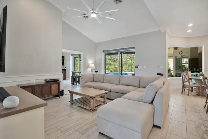 Tile floors throughout