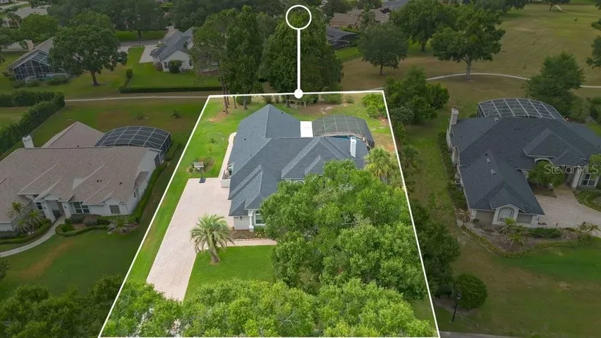 Sprawling half acre lot