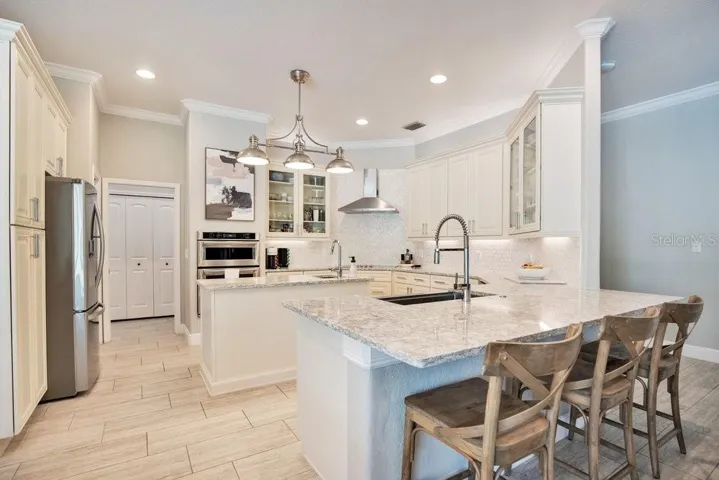 Double island kitchen