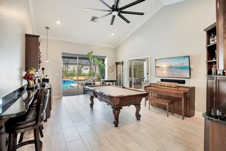 Opens to pool