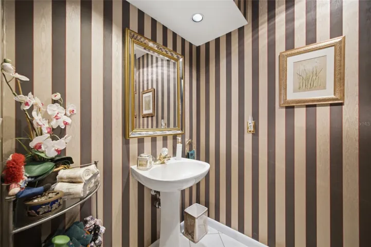 Half bath near front door