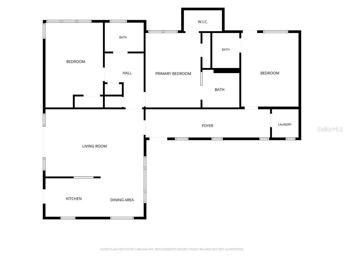 Main House Floor Plan - 3 Bedrooms / 3 Bathrooms