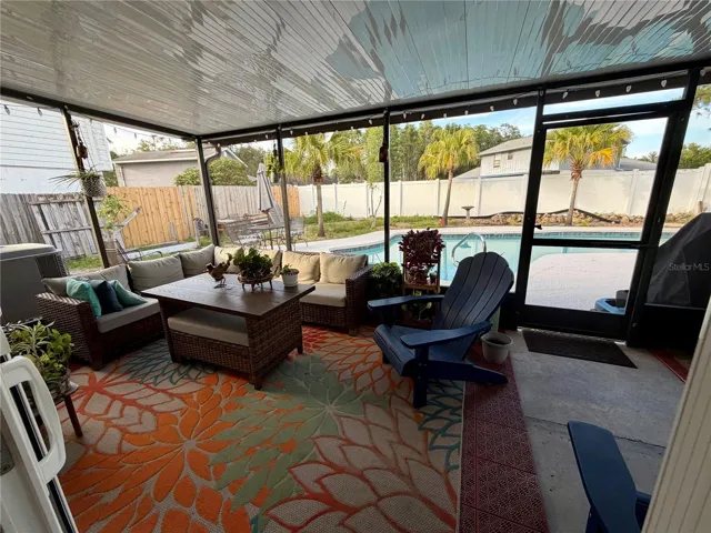 Screened lanai for outdoor relaxing and entertaining