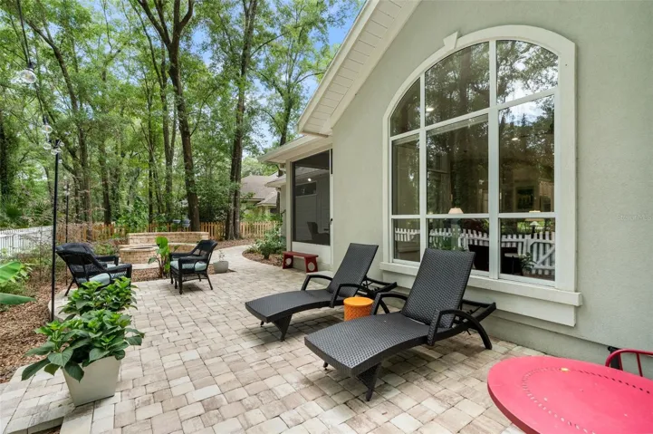 Pavered patio