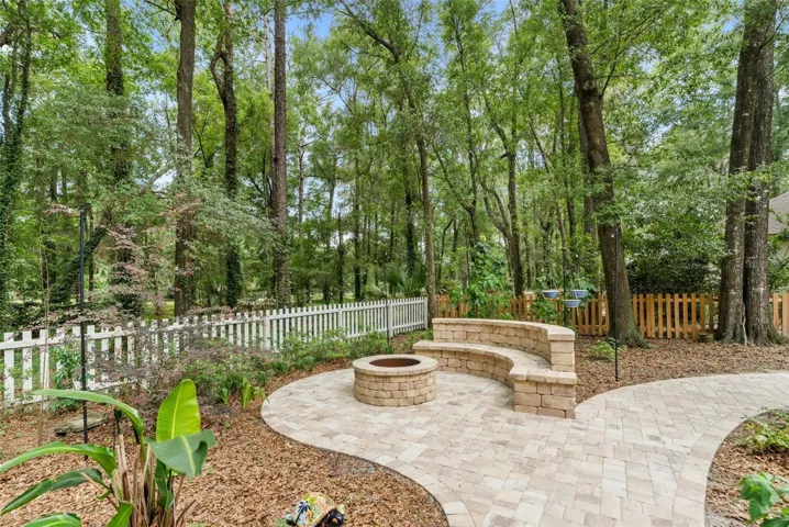 Beautiful pavered firepit