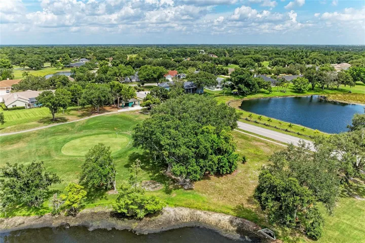 Golf course behind home