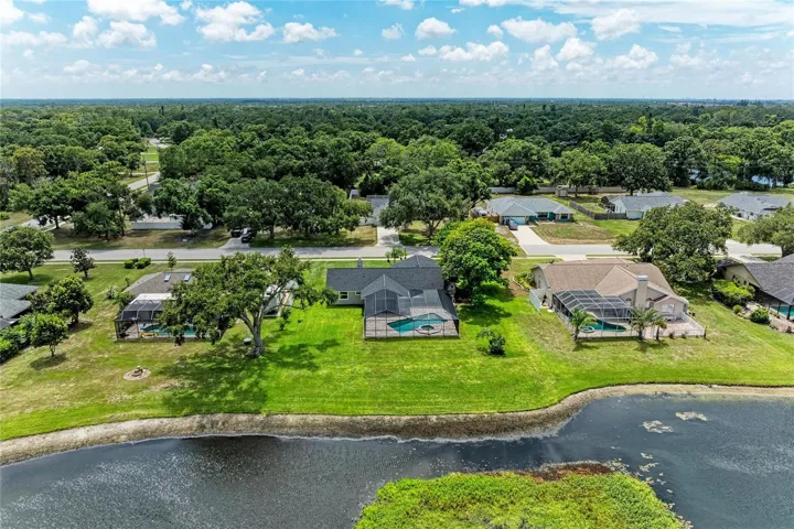 Lake behind home