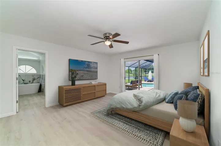 Virtual Staged Primary Bedroom