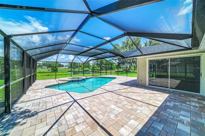 Pool Area with New Pavers