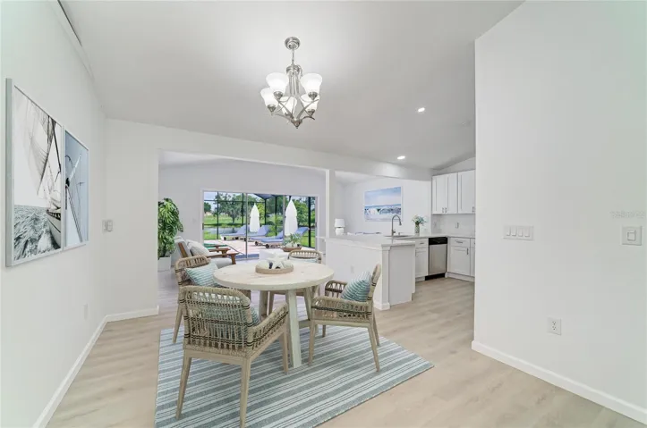 Virtual Staged Dining Room