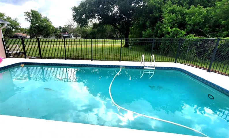 Large Pool Facing Golf Course