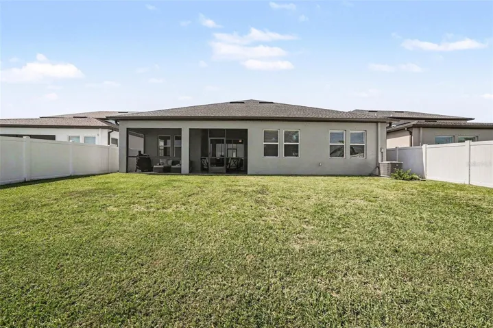 Oversized private fenced backyard!