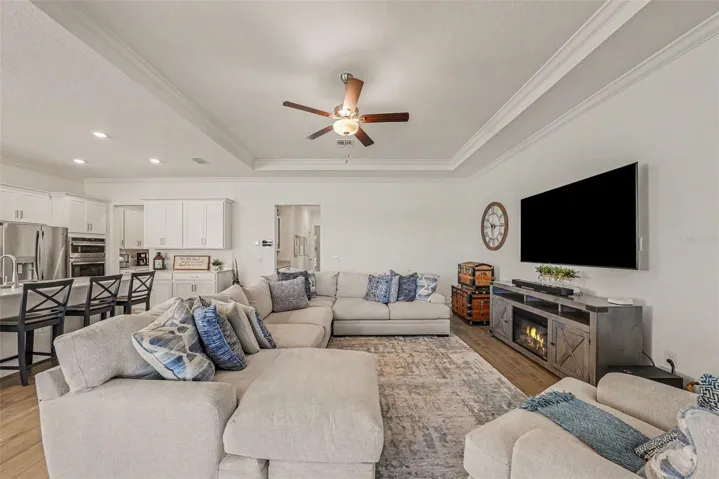 Movie nights are perfect in this oversized great room!