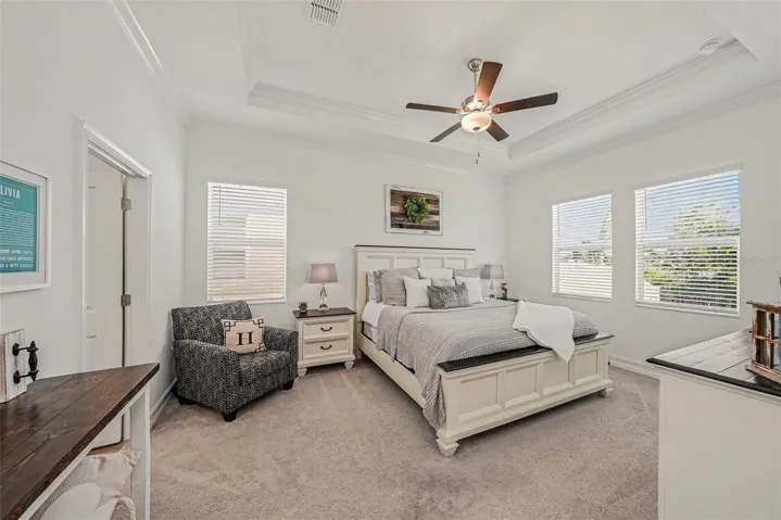 Owner's retreat screams luxury and serenity!