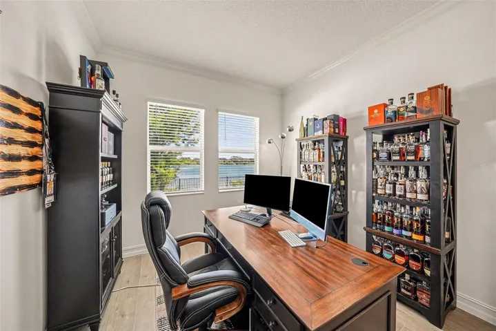 Home office also enjoys those water views!