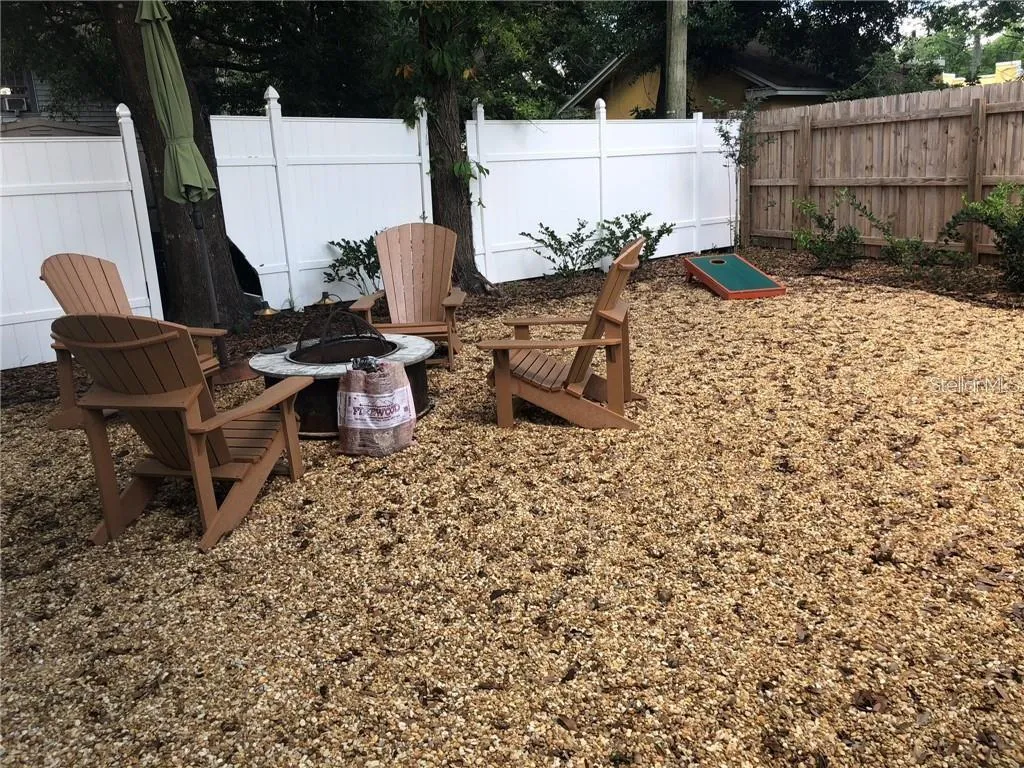 Pretty private backyard for those beautiful Florida evening iced tea or morning work-outs and coffee