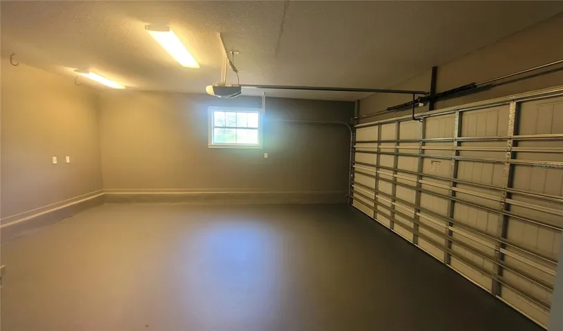 Oversized 2 car garage with extra storage and bicycle hangers