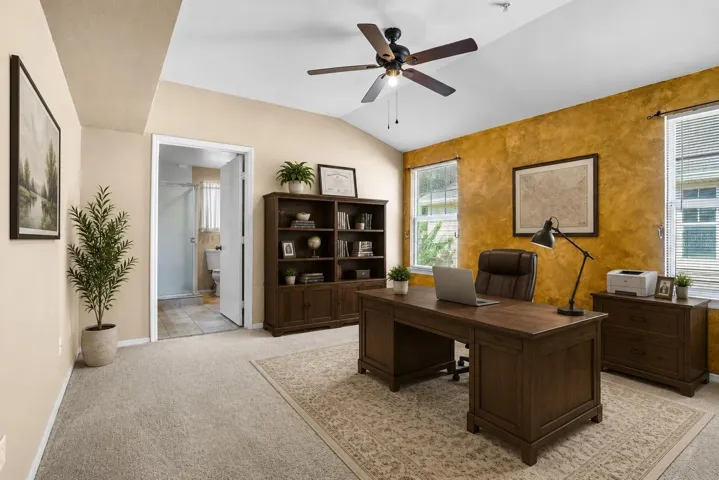 Virtually Staged Possible Home Office