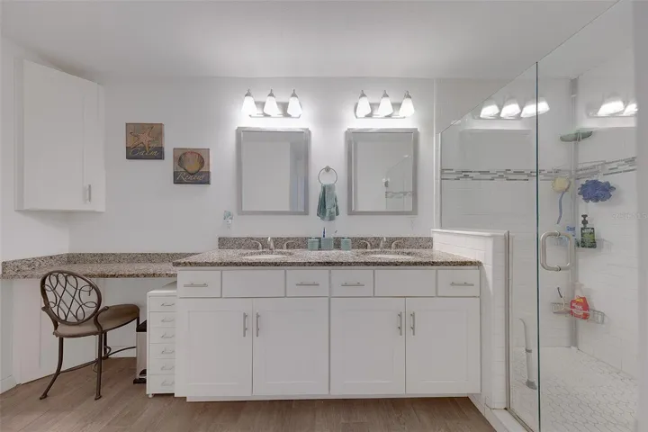 Double Vanity and makeup seating