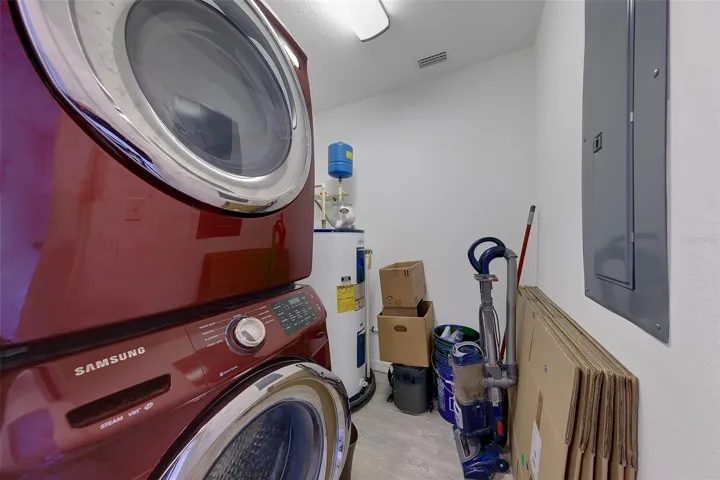 Inside Laundry Closet and updated electrical