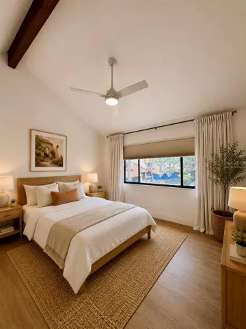 Virtually staged,  2nd bedroom