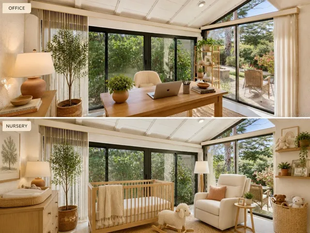 Virtually staged, florida room