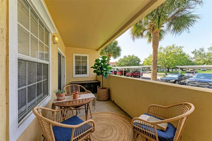 Virtually staged patio