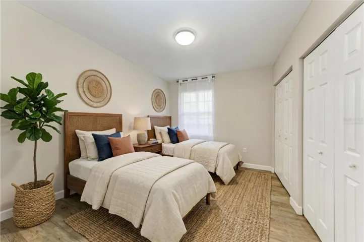 Virtually staged guest bedroom 2