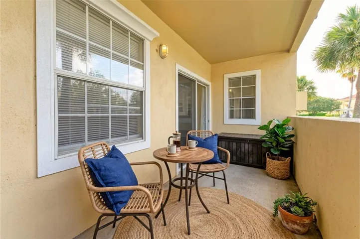 Virtually staged patio