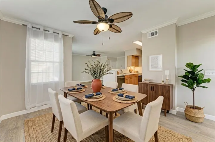 Virtually Staged Dining Area