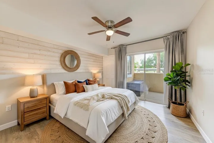 Virtually Staged Primary Bedroom