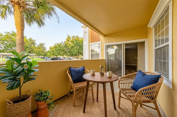 Virtually staged patio